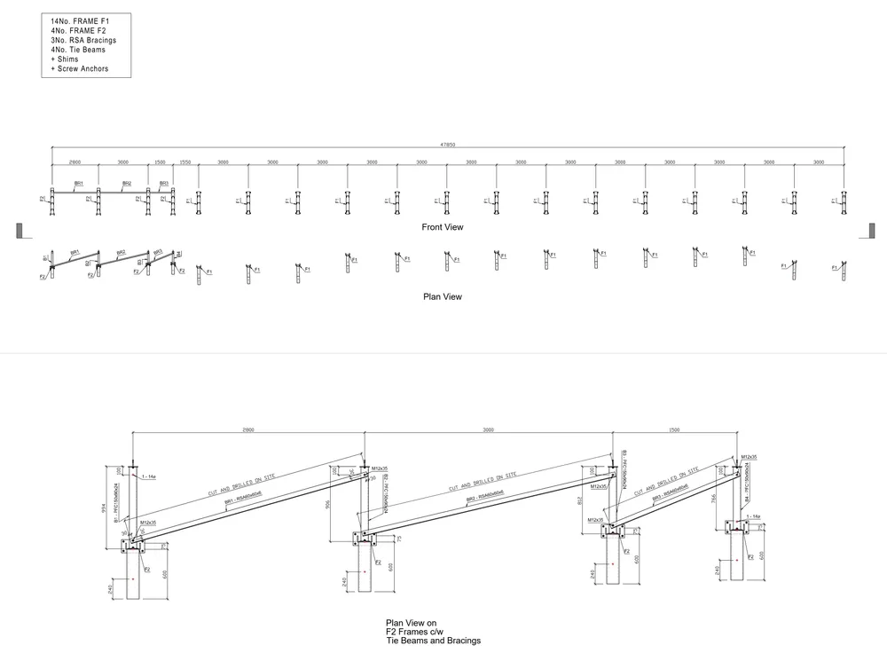 Cable Supports — Drawing 1